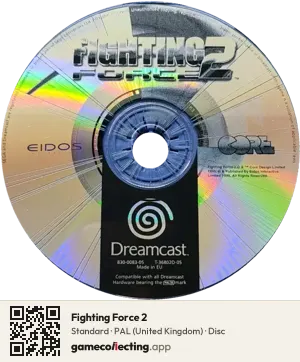 Fighting Force 2 Sega Dreamcast, PAL disc