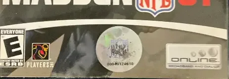 Madden NFL 07, the ESRB box on its front