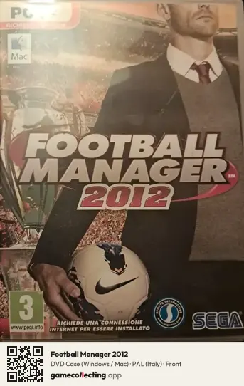 Football Manager 2012 Computer, Italy box front