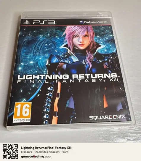 Lightning Returns: Final Fantasy XIII PlayStation 3, United Kingdom box front