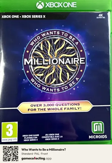 Who Wants to Be a Millionaire? Xbox One, PAL box front