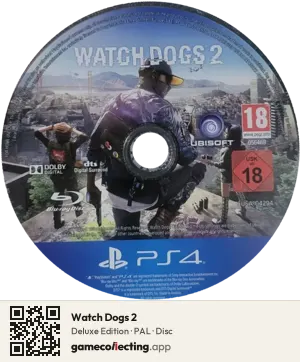 Watch Dogs 2 PlayStation 4, PAL disc