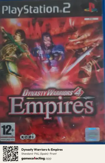Dynasty Warriors 4: Empires PlayStation 2, Spain box front