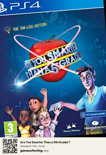 Are You Smarter Than a 5th Grader? PlayStation 4, PAL box front