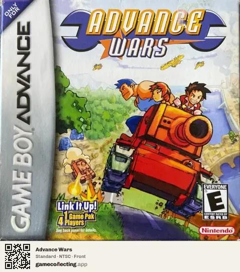Advance Wars Game Boy Advance, NTSC box front