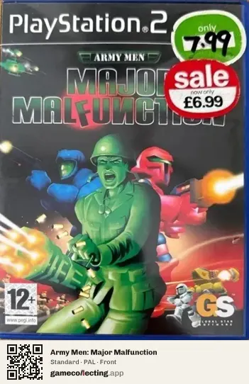 Army Men: Major Malfunction PlayStation 2, PAL box front
