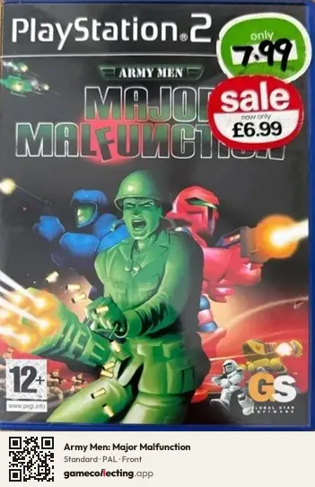 Army Men: Major Malfunction PlayStation 2, PAL box front