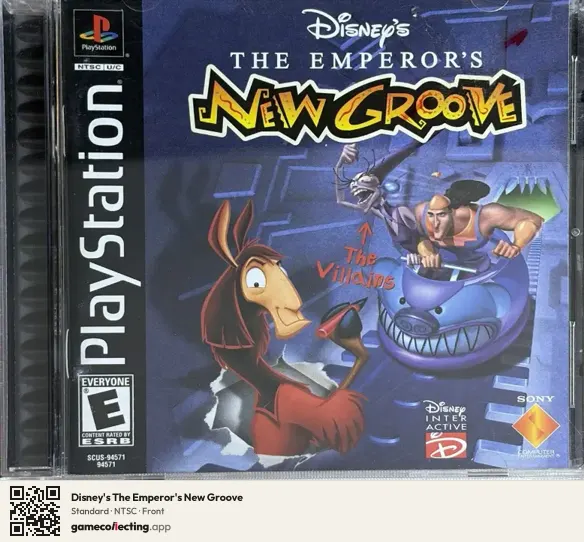 Disney's The Emperor's New Groove PlayStation, NTSC box front