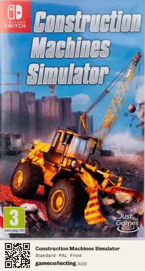 Construction Machines Simulator Nintendo Switch, PAL box front