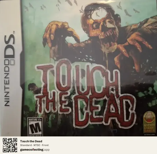 Touch the Dead Nintendo DS, NTSC box front