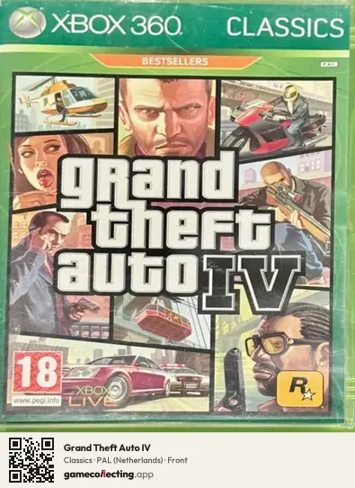 Grand Theft Auto IV Xbox 360, Netherlands box front