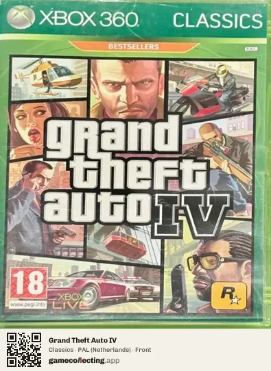 Grand Theft Auto IV Xbox 360, Netherlands box front