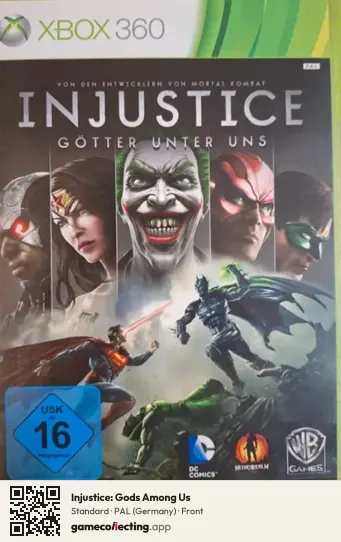 Injustice: Gods Among Us Xbox 360, Germany box front