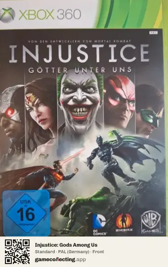 Injustice: Gods Among Us Xbox 360, Germany box front