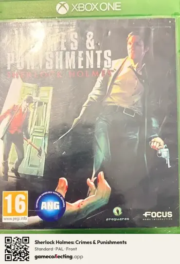 Sherlock Holmes: Crimes & Punishments Xbox One, PAL box front