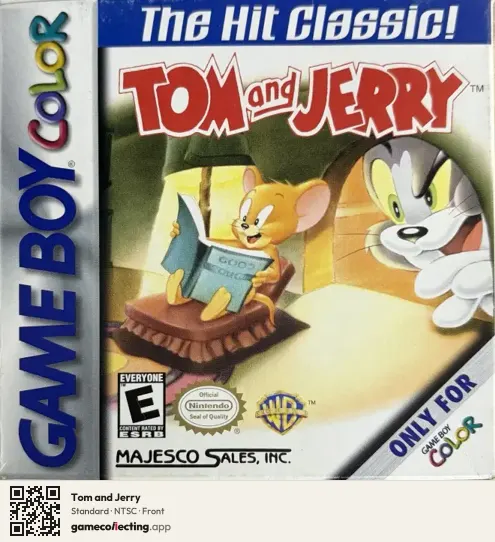 Tom and Jerry Game Boy Color, NTSC box front