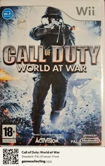 Call of Duty: World at War Nintendo Wii, France box front