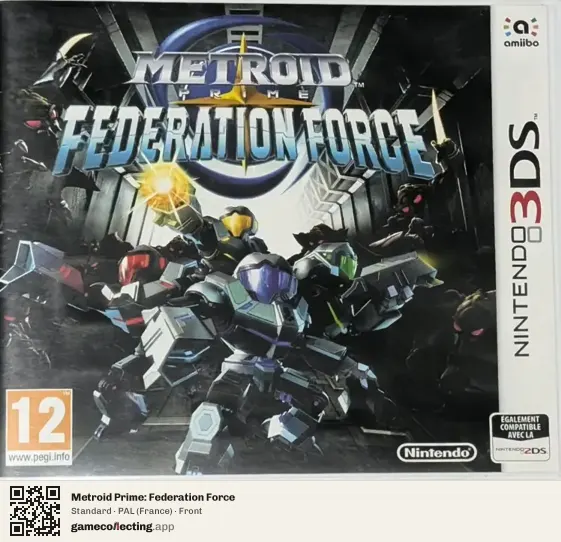 Metroid Prime: Federation Force Nintendo 3DS, France box front
