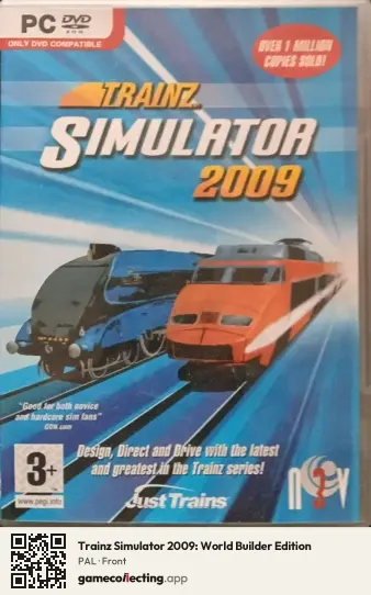 Trainz Simulator 2009: World Builder Edition Computer, PAL box front