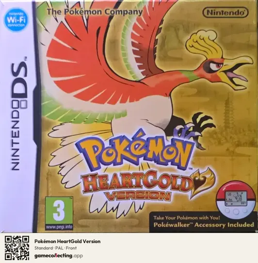 Pokémon HeartGold Version Nintendo DS, PAL box front