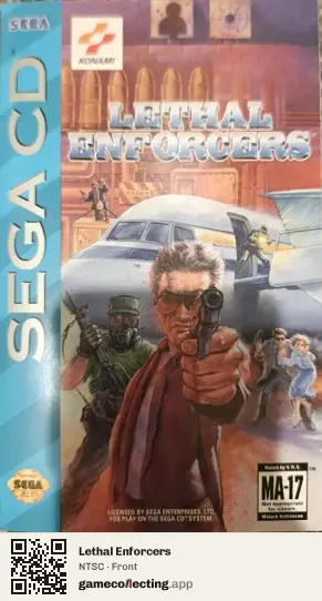 Lethal Enforcers Sega Mega-CD / Sega CD, NTSC box front