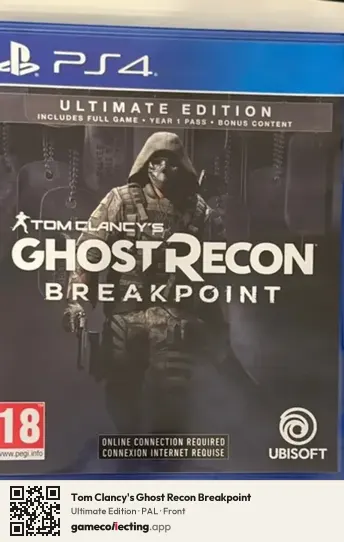 Tom Clancy's Ghost Recon Breakpoint PlayStation 4, PAL box front