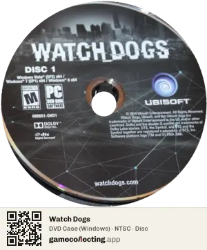 Watch Dogs Computer, NTSC disc