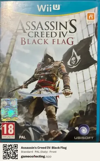 Assassin's Creed IV: Black Flag Nintendo Wii U, Italy box front