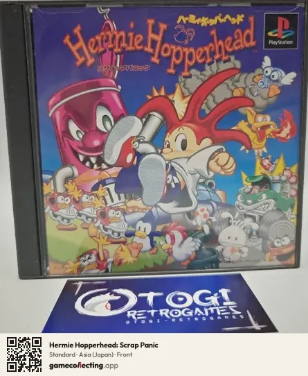 Hermie Hopperhead: Scrap Panic PlayStation, Asia box front