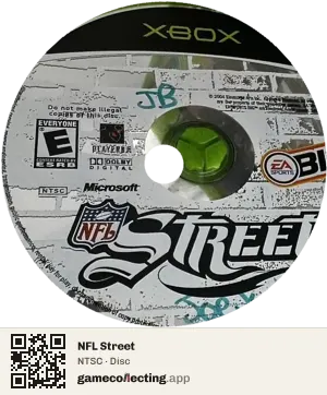 NFL Street Xbox, NTSC disc