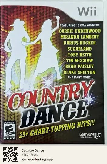 Country Dance Nintendo Wii, NTSC box front