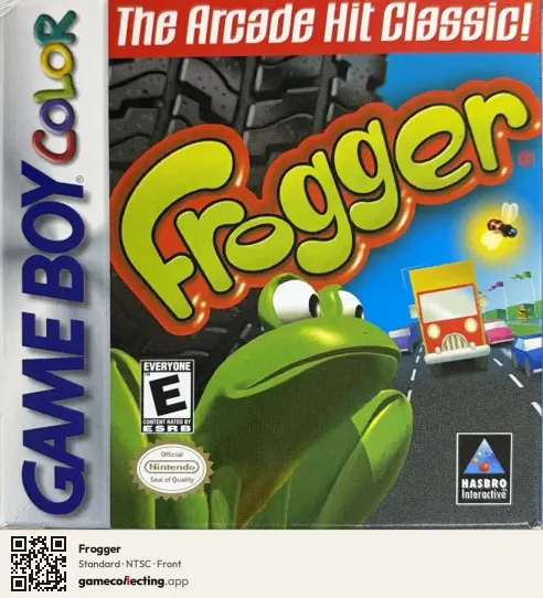 Frogger Game Boy Color, NTSC box front