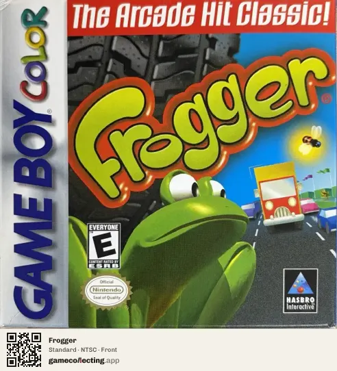 Frogger Game Boy Color, NTSC box front