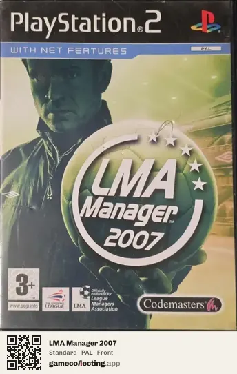 LMA Manager 2007 PlayStation 2, PAL box front