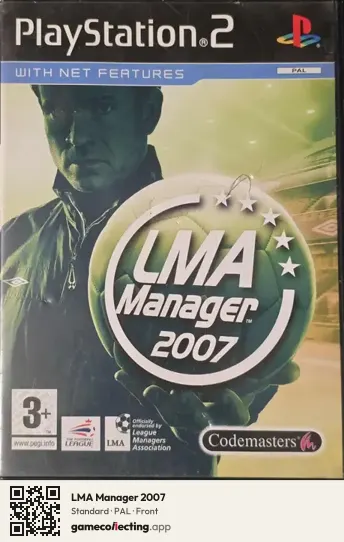 LMA Manager 2007 PlayStation 2, PAL box front