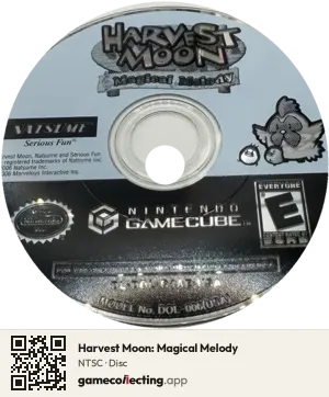 Harvest Moon: Magical Melody Nintendo GameCube, NTSC disc
