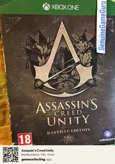 Assassin's Creed Unity Xbox One, PAL box front
