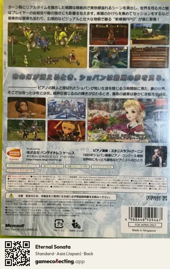 Eternal Sonata Xbox 360, Japan box back