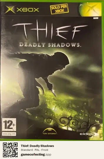 Thief: Deadly Shadows Xbox, PAL box front