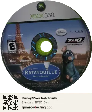 Disney/Pixar Ratatouille Xbox 360, NTSC disc