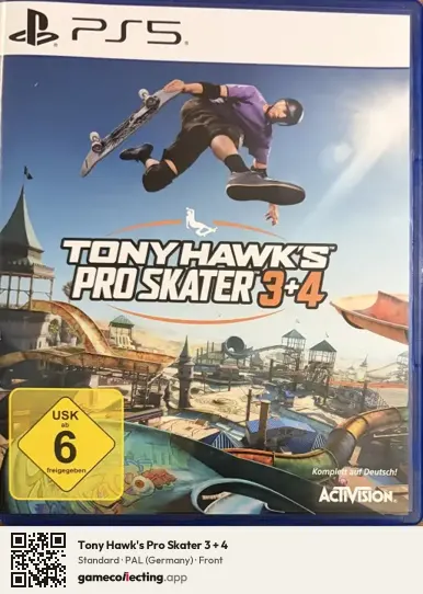 Tony Hawk's Pro Skater 3 + 4 PlayStation 5, Germany box front