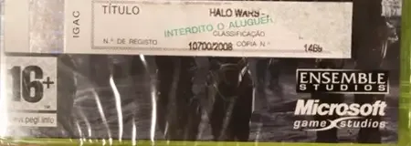 Halo Wars, the PEGI square on its front