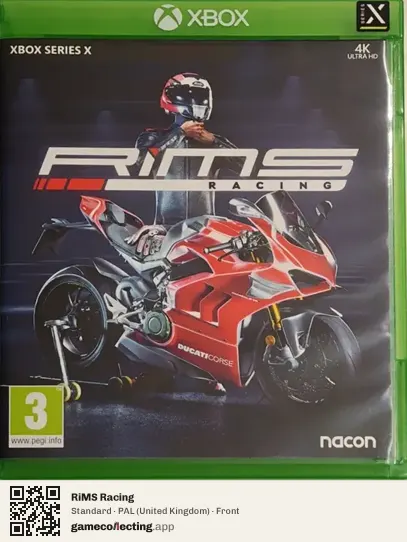 RiMS Racing Xbox Series X, United Kingdom box front