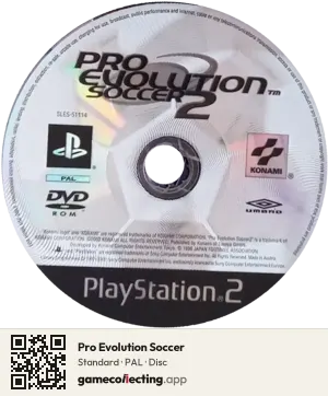 Pro Evolution Soccer PlayStation 2, PAL disc