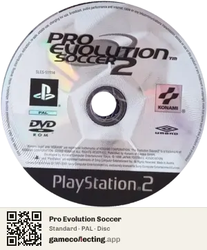 Pro Evolution Soccer PlayStation 2, PAL disc