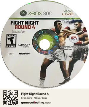 Fight Night Round 4 Xbox 360, NTSC disc
