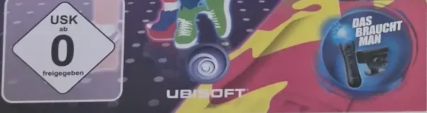 Just Dance 3, the USK square on its front