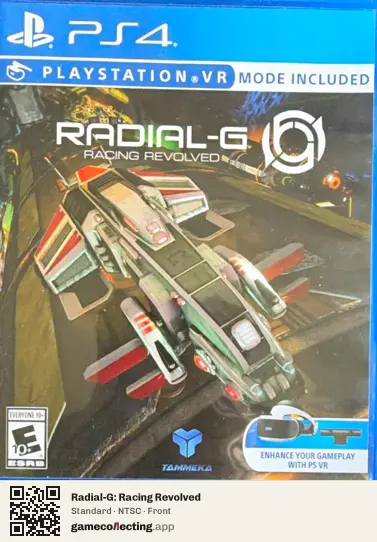 Radial-G: Racing Revolved PlayStation 4, NTSC box front