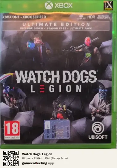 Watch Dogs: Legion Xbox One, Italy box front