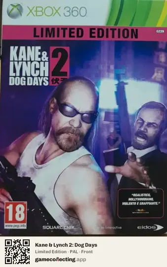 Kane & Lynch 2: Dog Days Xbox 360, PAL box front